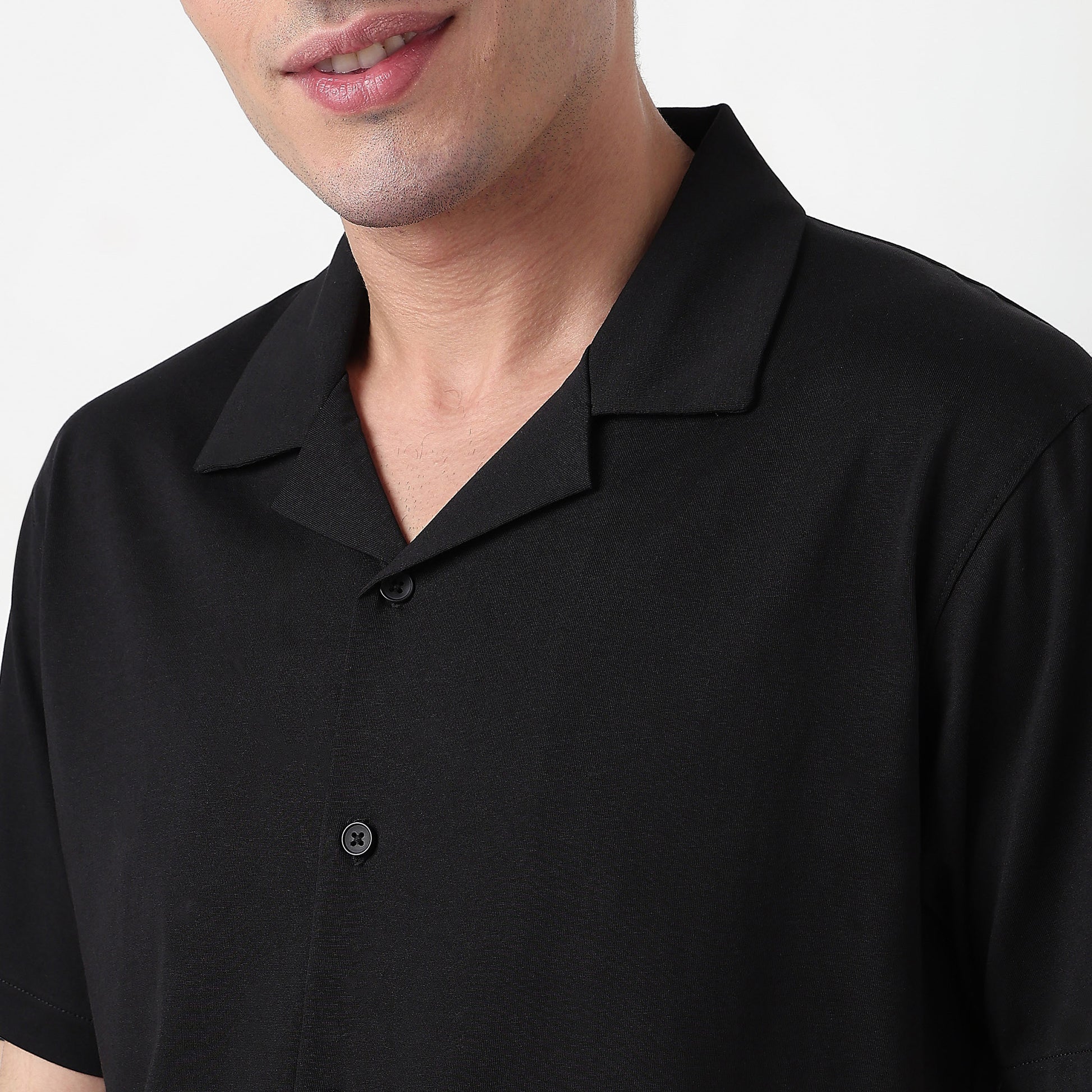 Buy Men Regular Fit Solid Half Sleeve Shirt  - Style Union