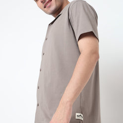Buy Men Regular Fit Solid Half Sleeve Shirt  - Style Union