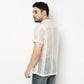 Crochet Camp Collar Cotton Shirt