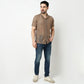 Crochet Camp Collar Cotton Shirt