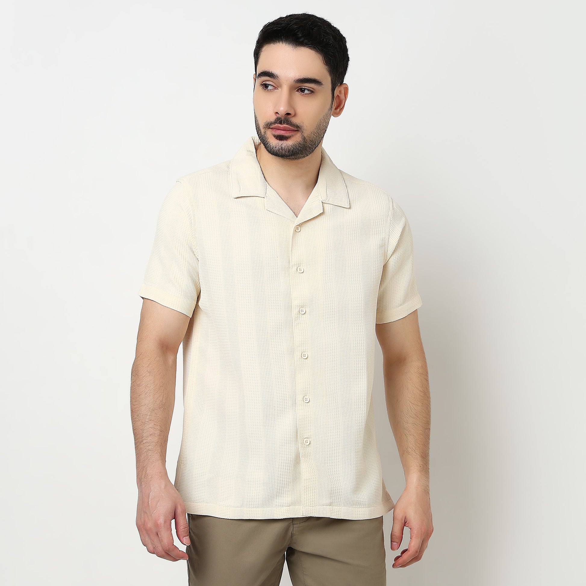 Printed Cotton Half Sleeve Shirt