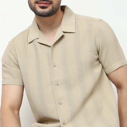 Printed Cotton Half Sleeve Shirt