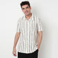 Buy Men Regular Fit Striped Half Sleeve Shirt  - Style Union