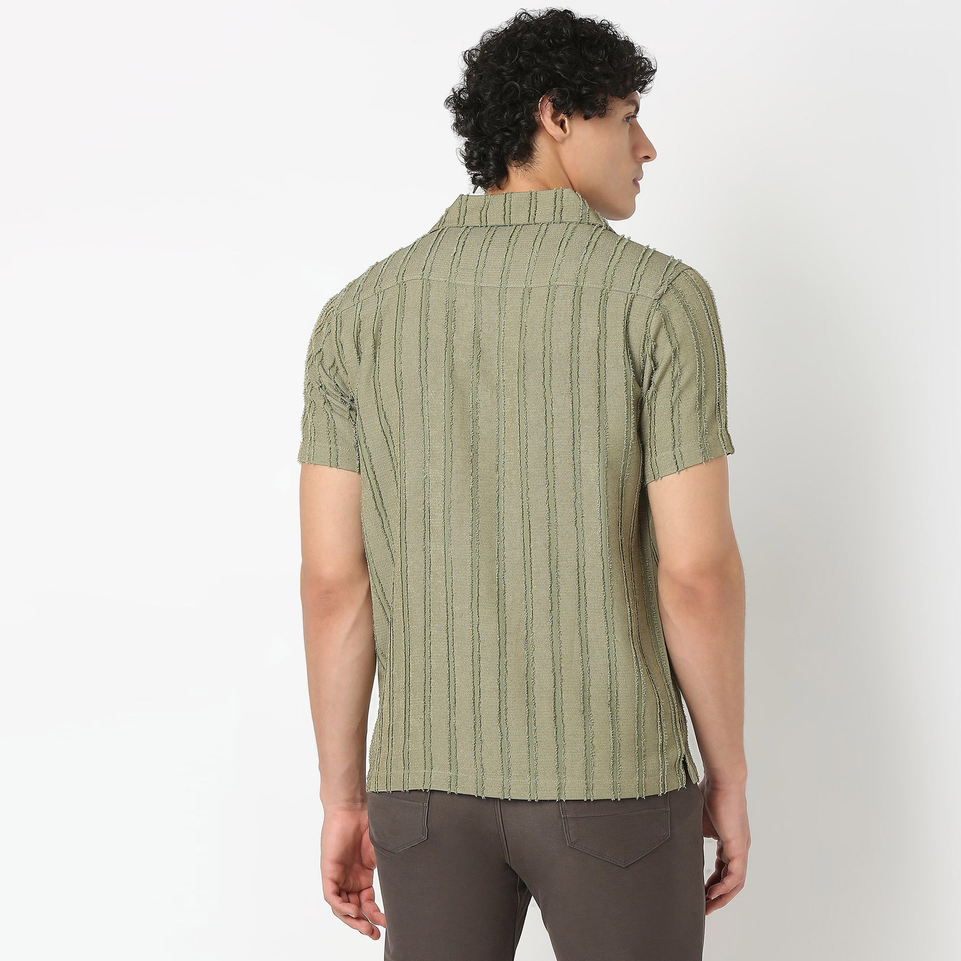 Camp Collar Structured Shirt