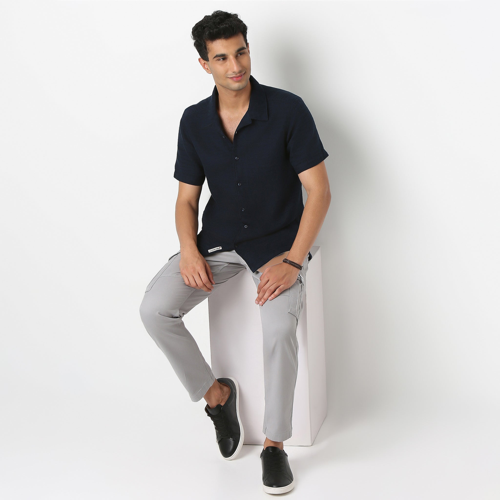 Camp Collar Half Sleeve Bae Shirt