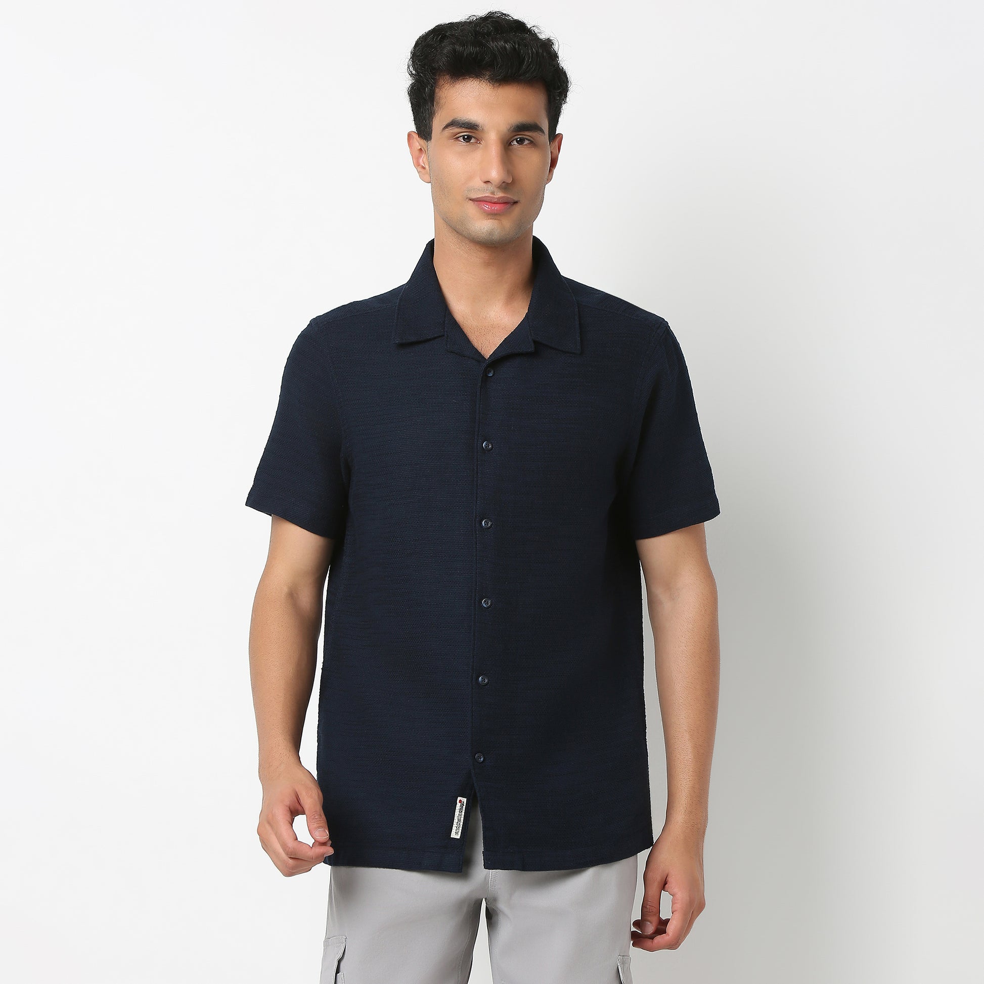 Camp Collar Half Sleeve Bae Shirt