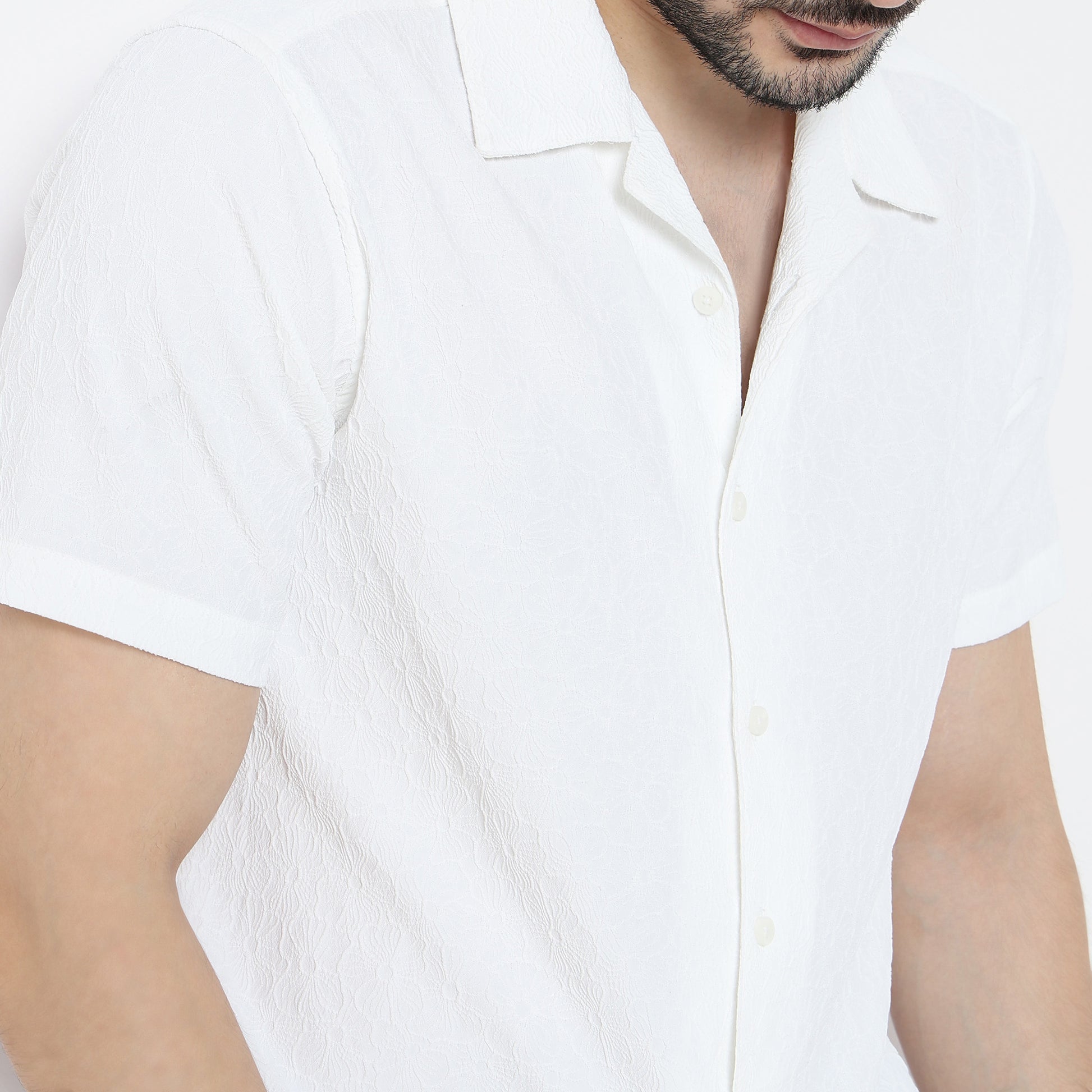 Regular Fit Solid Shirt Collar Shirt