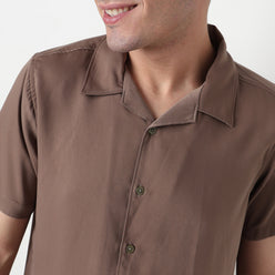 Buy Men Regular Fit Solid Half Sleeve Shirt  - Style Union