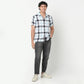 Mens Checkered Cuban Shirt