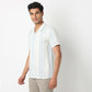 Camp Collar Striped Mood Shirt