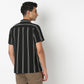 Camp Collar Striped Mood Shirt