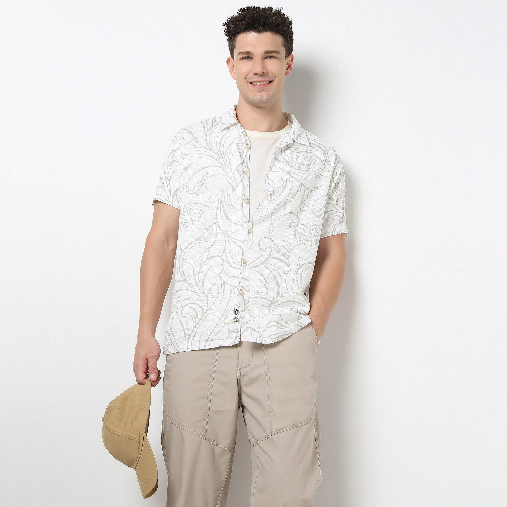 Printed Retreat Half Sleeve Shirt