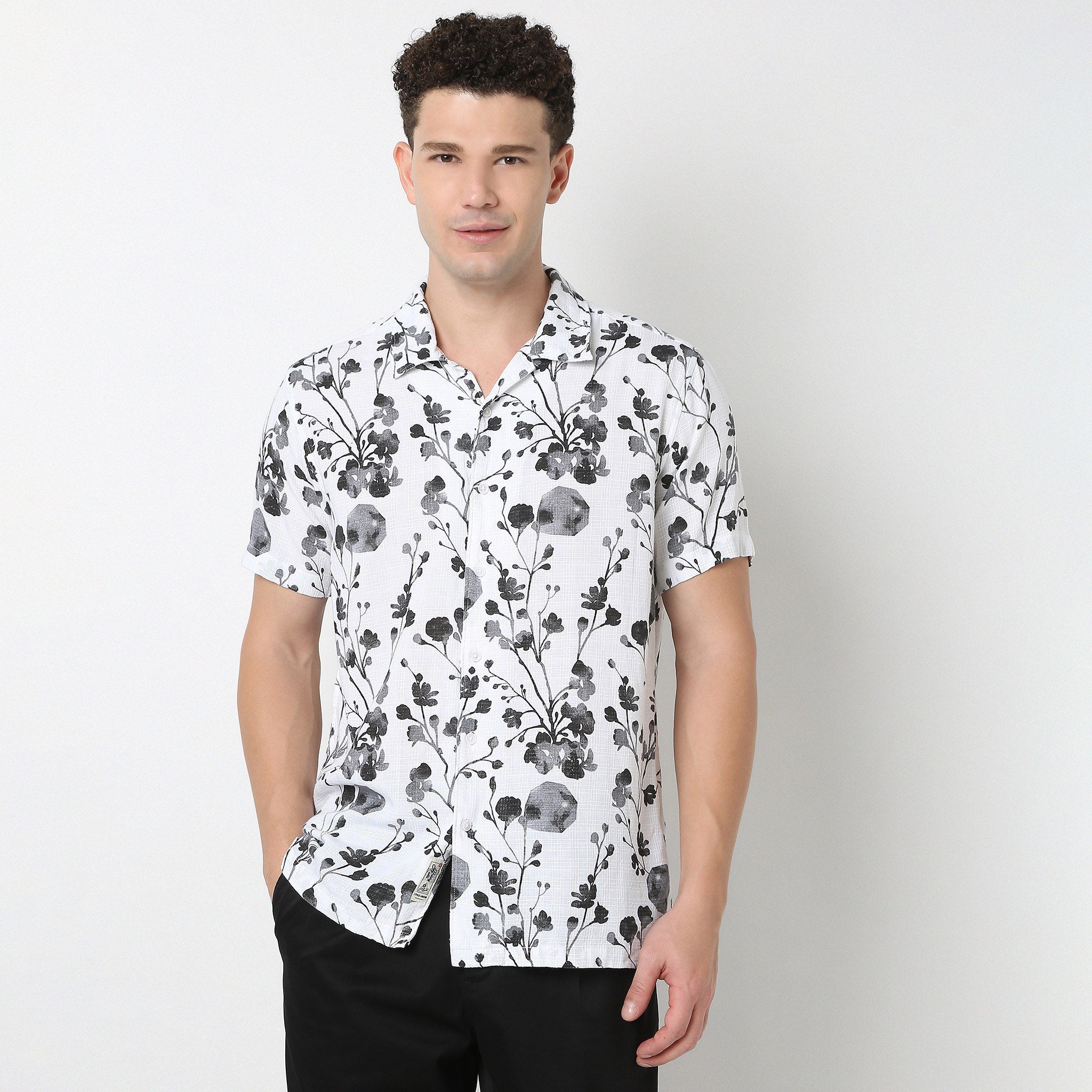 Half Sleeve Printed Retreat Shirt