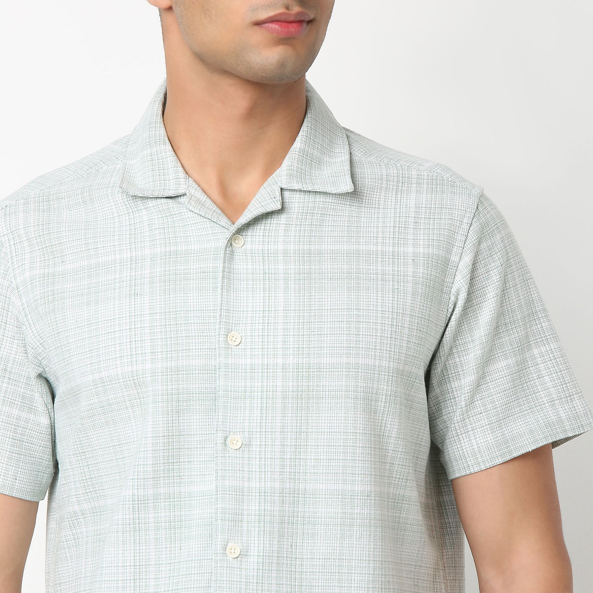 Camp Collar Checkered Bae Shirt
