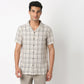 Camp Collar Checkered Mood Shirt