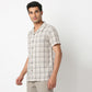 Camp Collar Checkered Mood Shirt