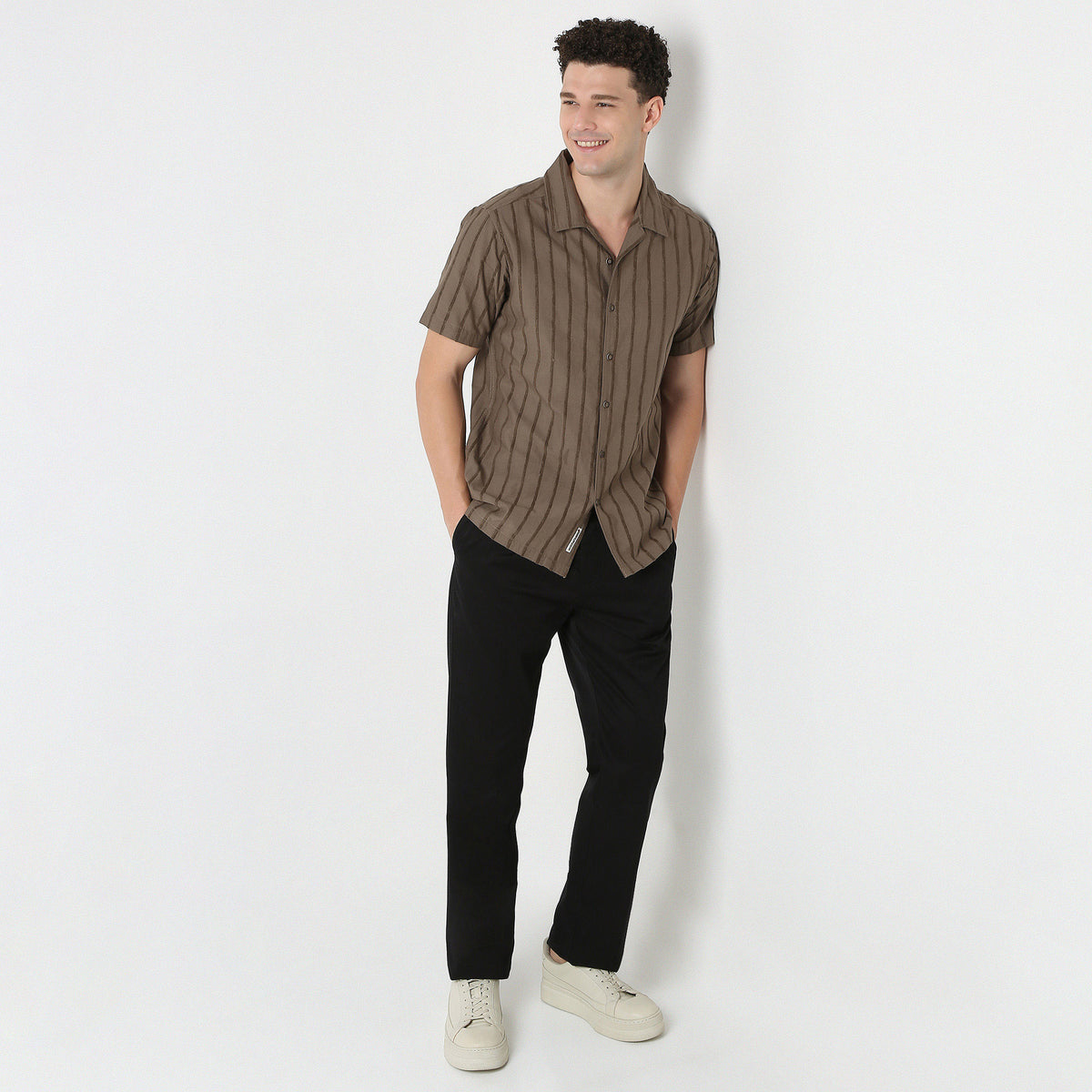 Half Sleeve Solid Mood Shirt