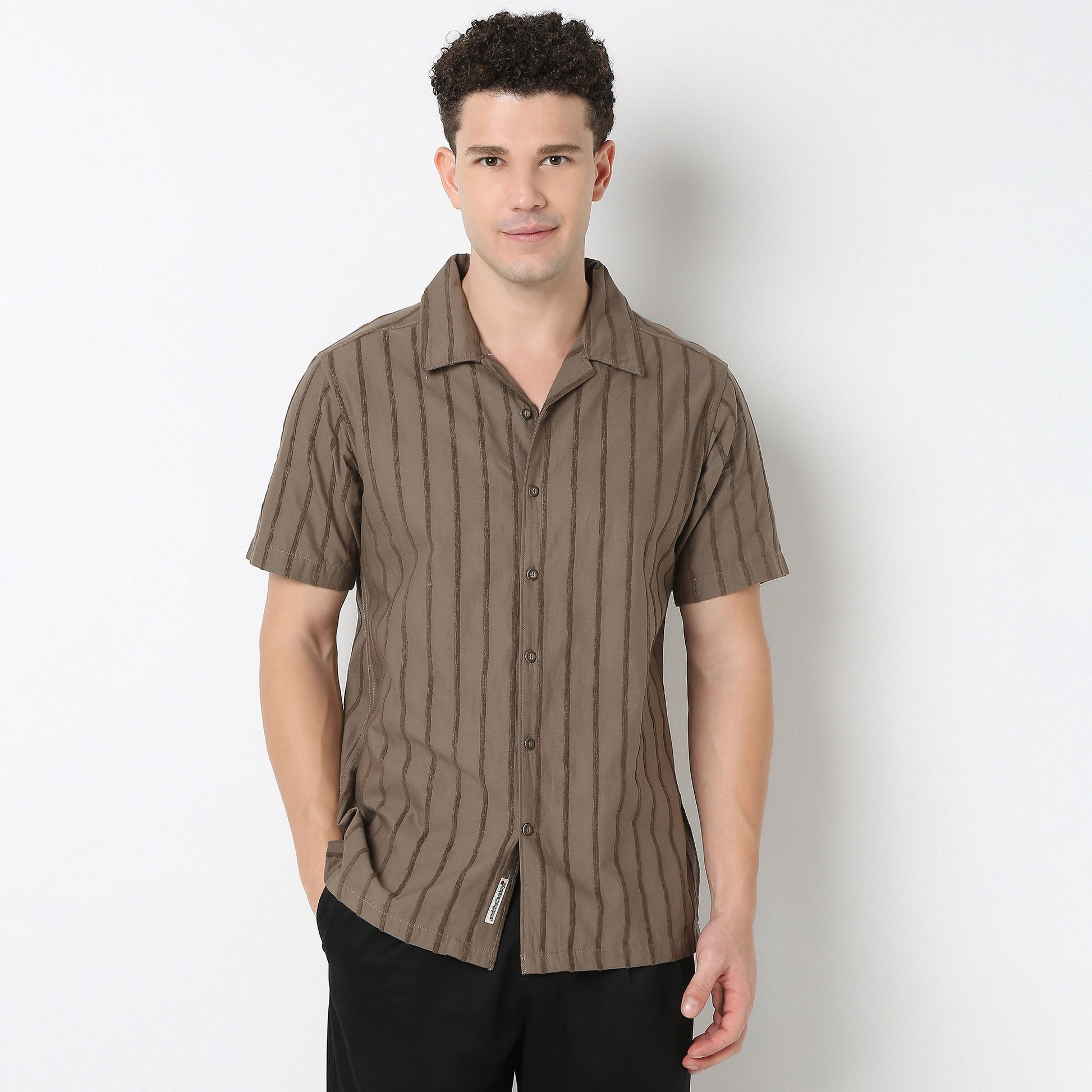 Half Sleeve Solid Mood Shirt