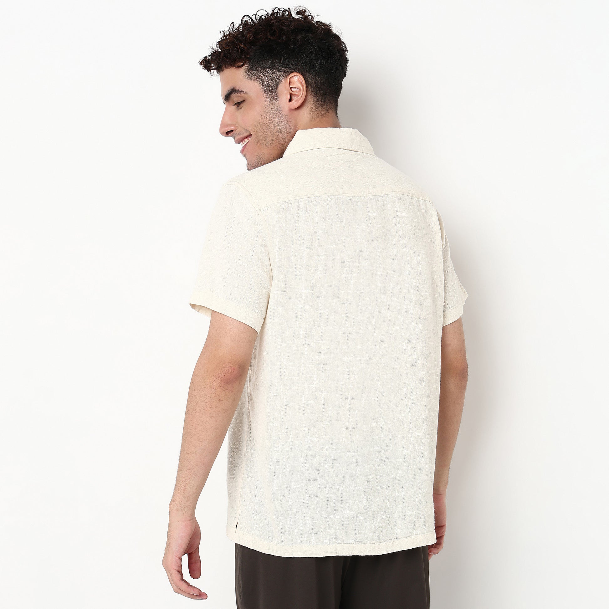 Checkered Cotton Fabric Shirt