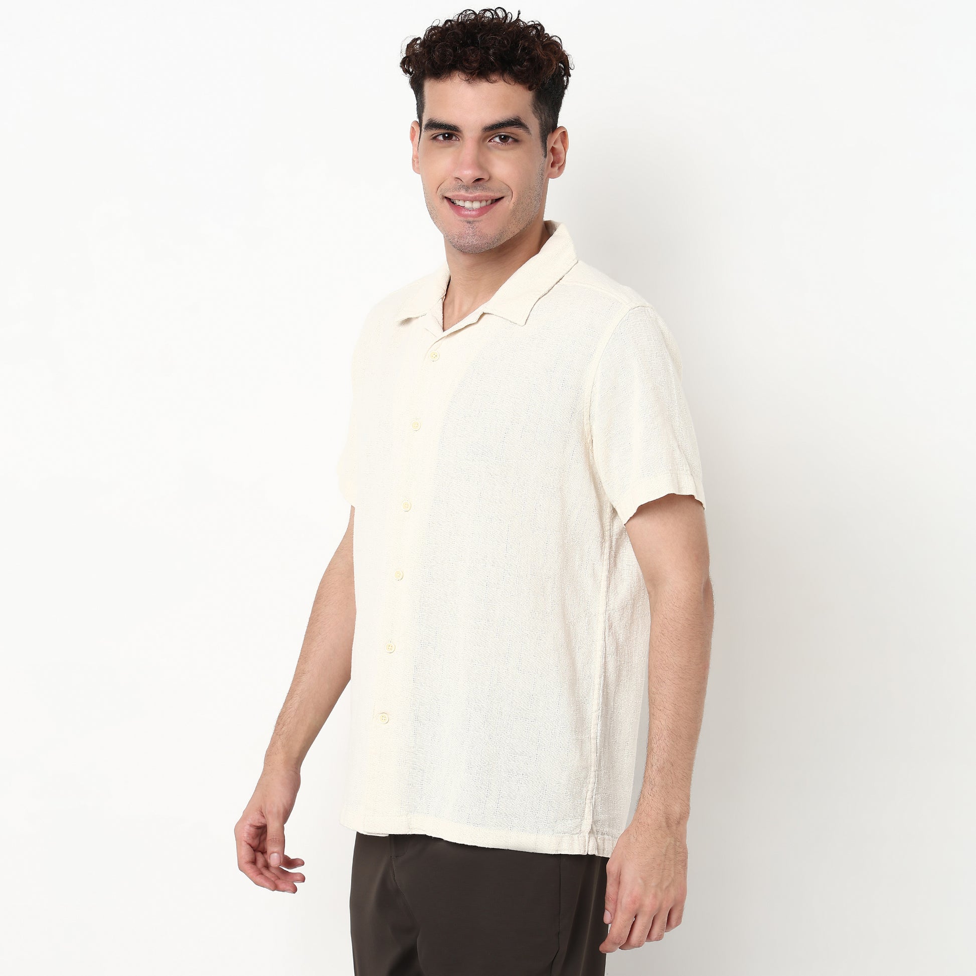 Checkered Cotton Fabric Shirt