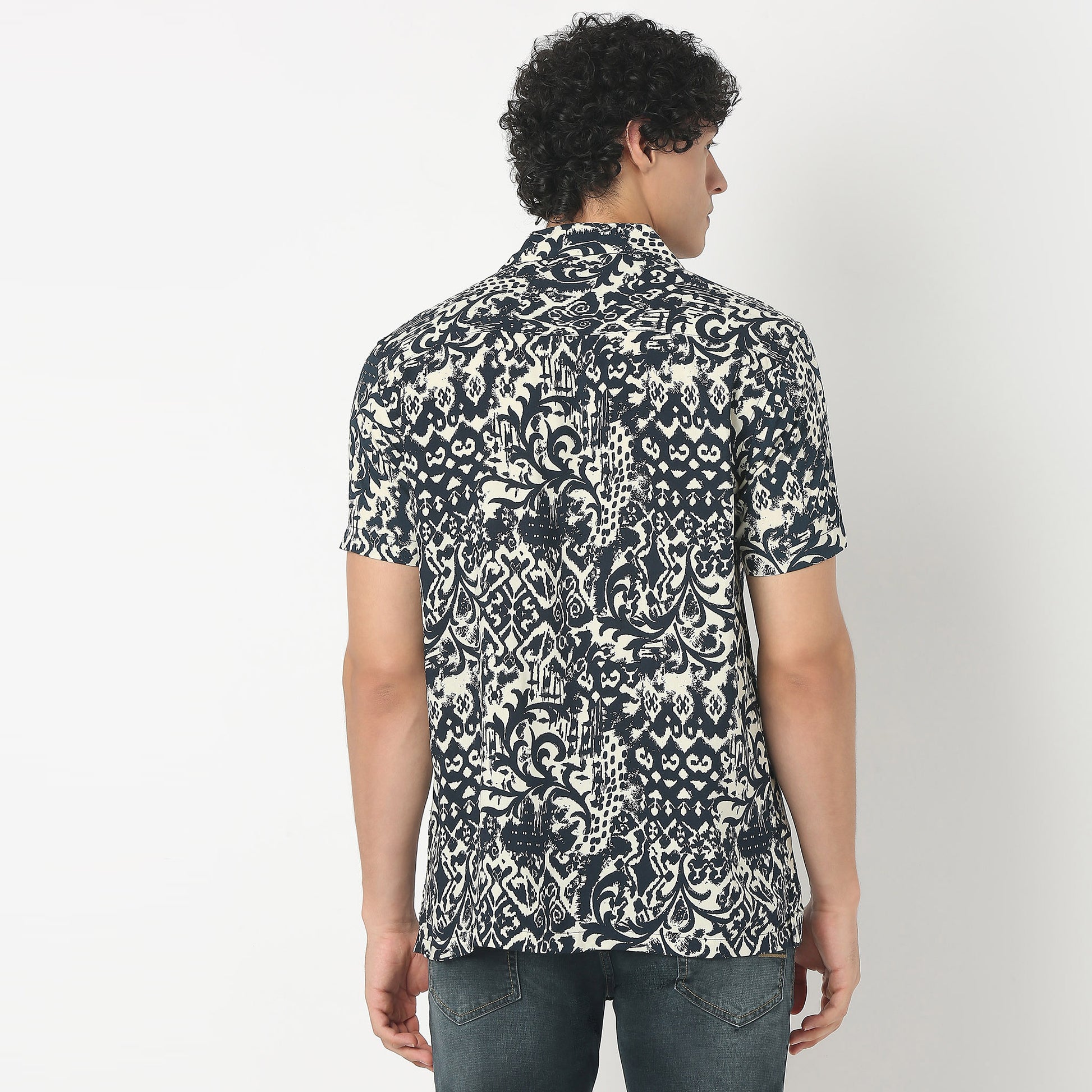 Camp Collar Printed Shirt