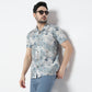 Regular Fit Printed Camp Collar Shirt