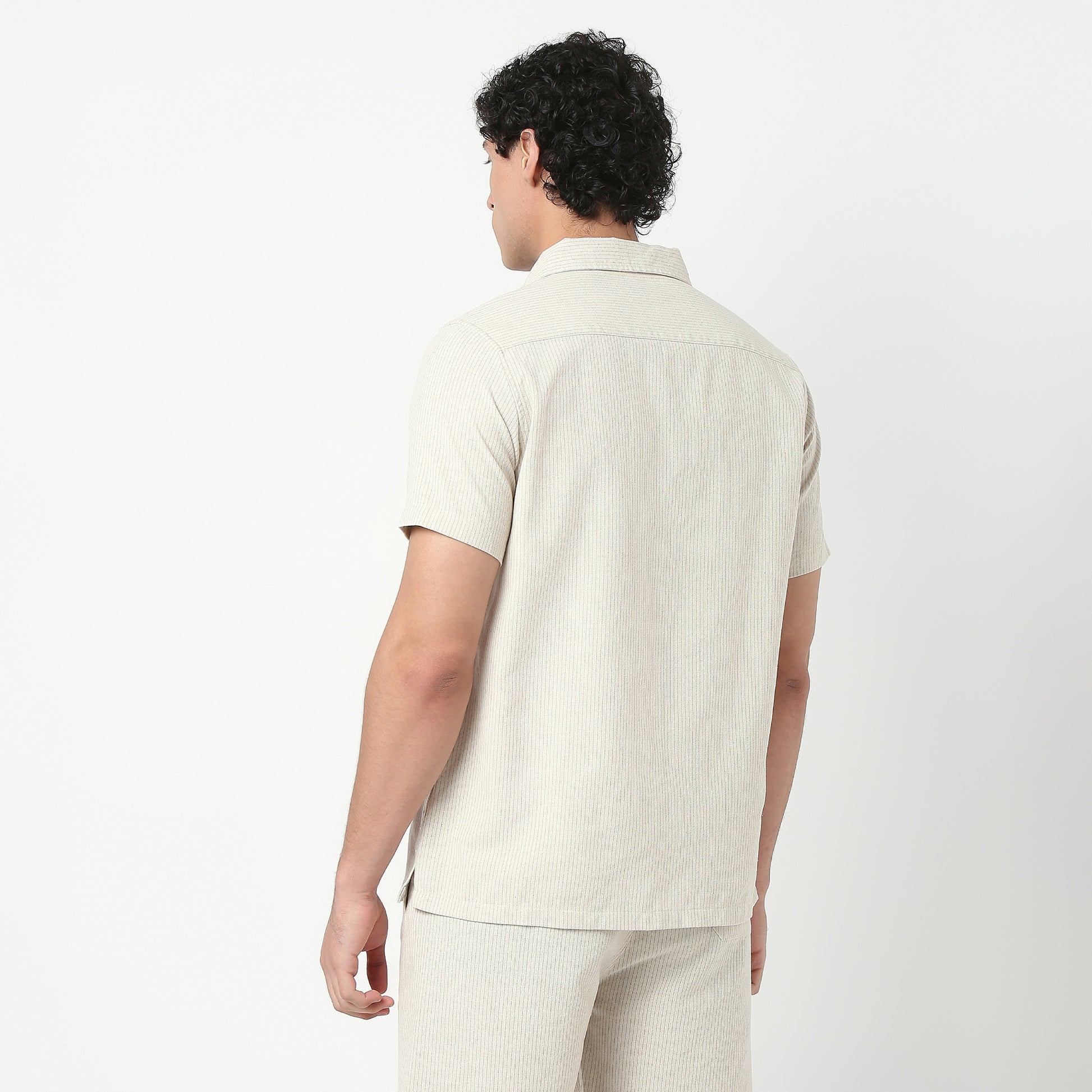 Mens Yarn Dyed Cuban Shirt