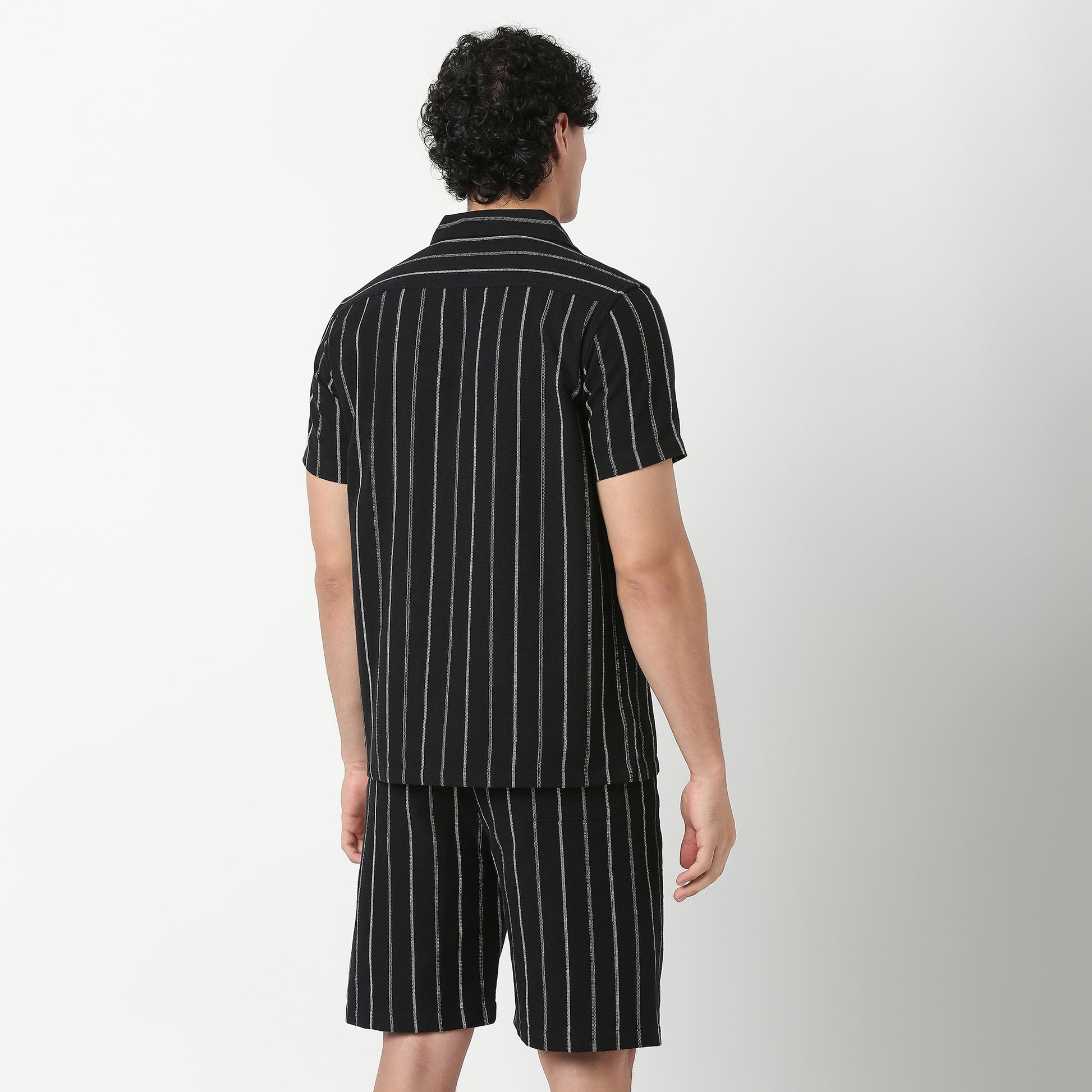 Mens Yarn Dyed Cuban Shirt