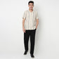 Buy Men Regular Fit Structured Half Sleeve Shirt  - Style Union
