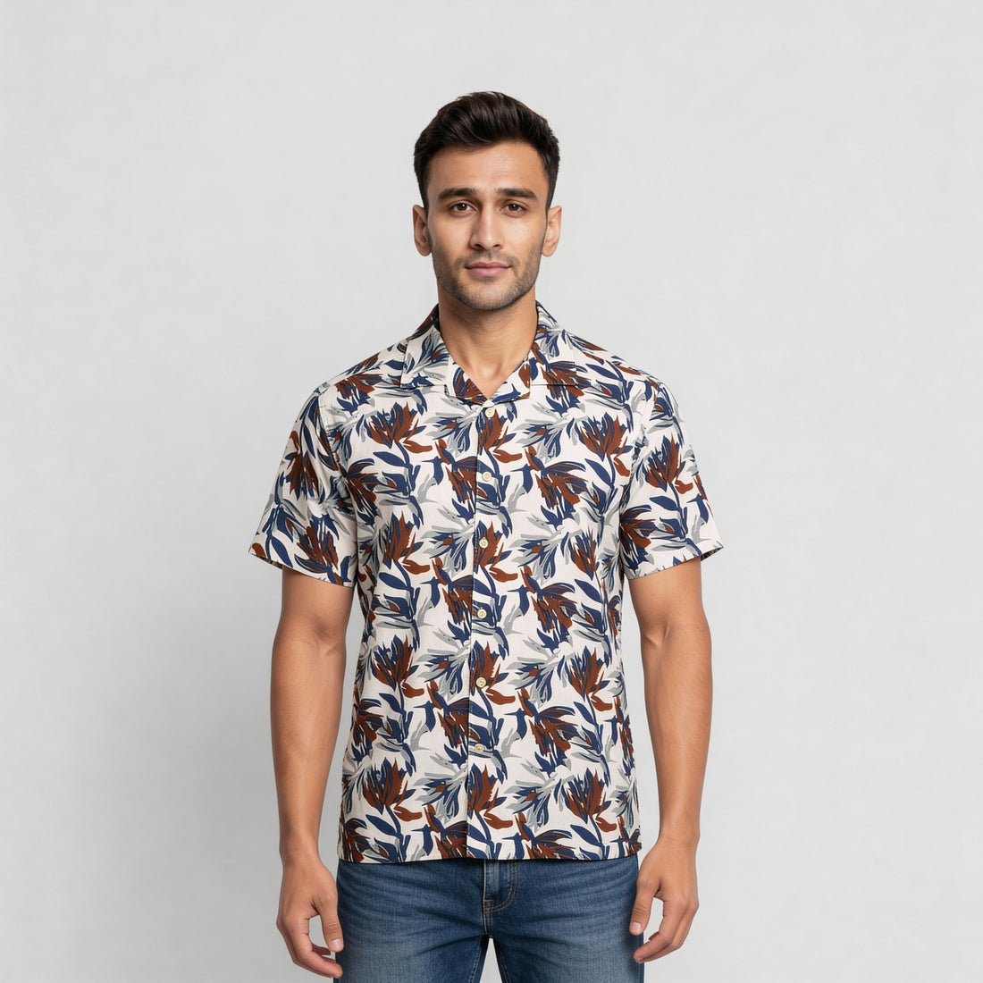 Viscose Printed Half Sleeve Shirt