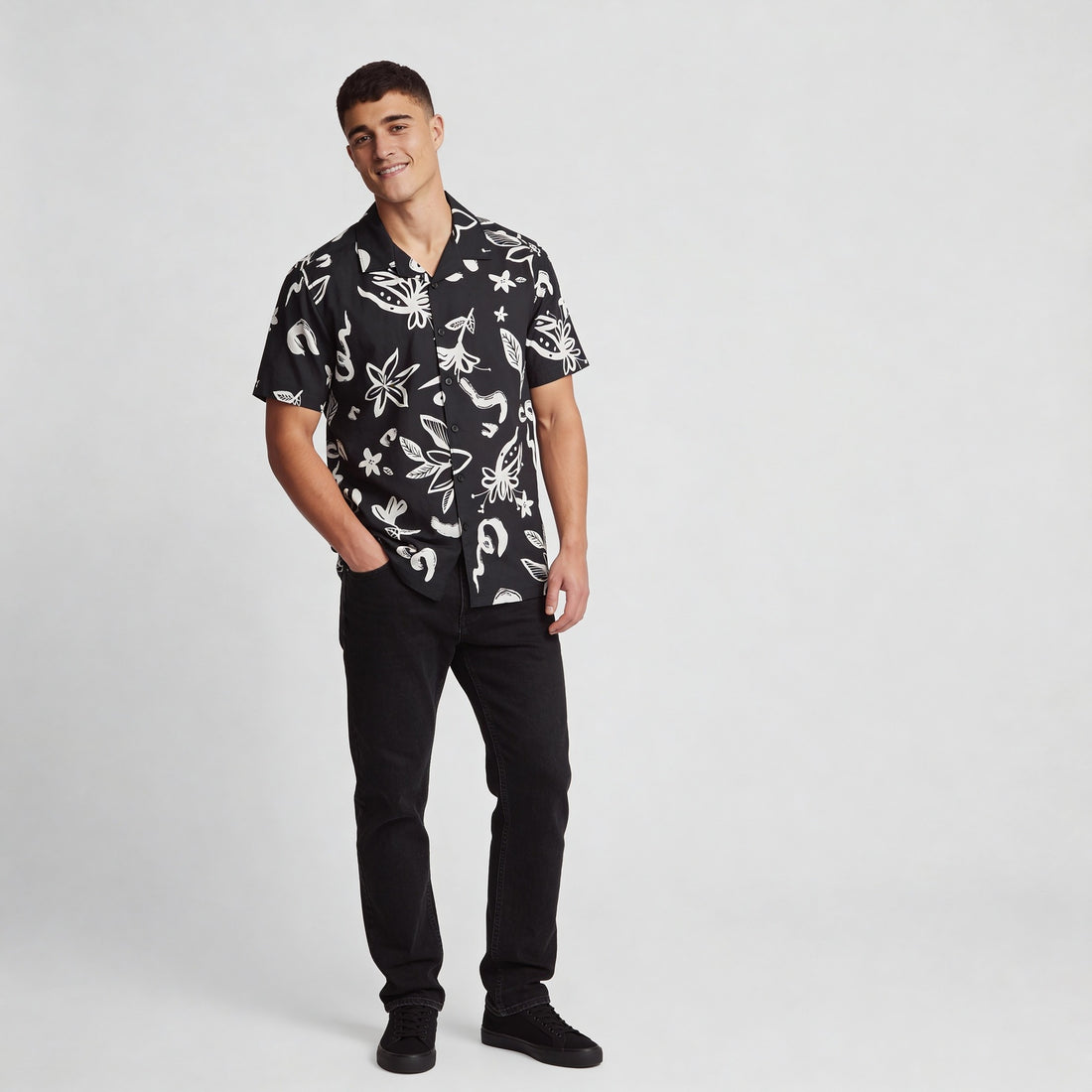 Viscose Printed Half Sleeve Shirt