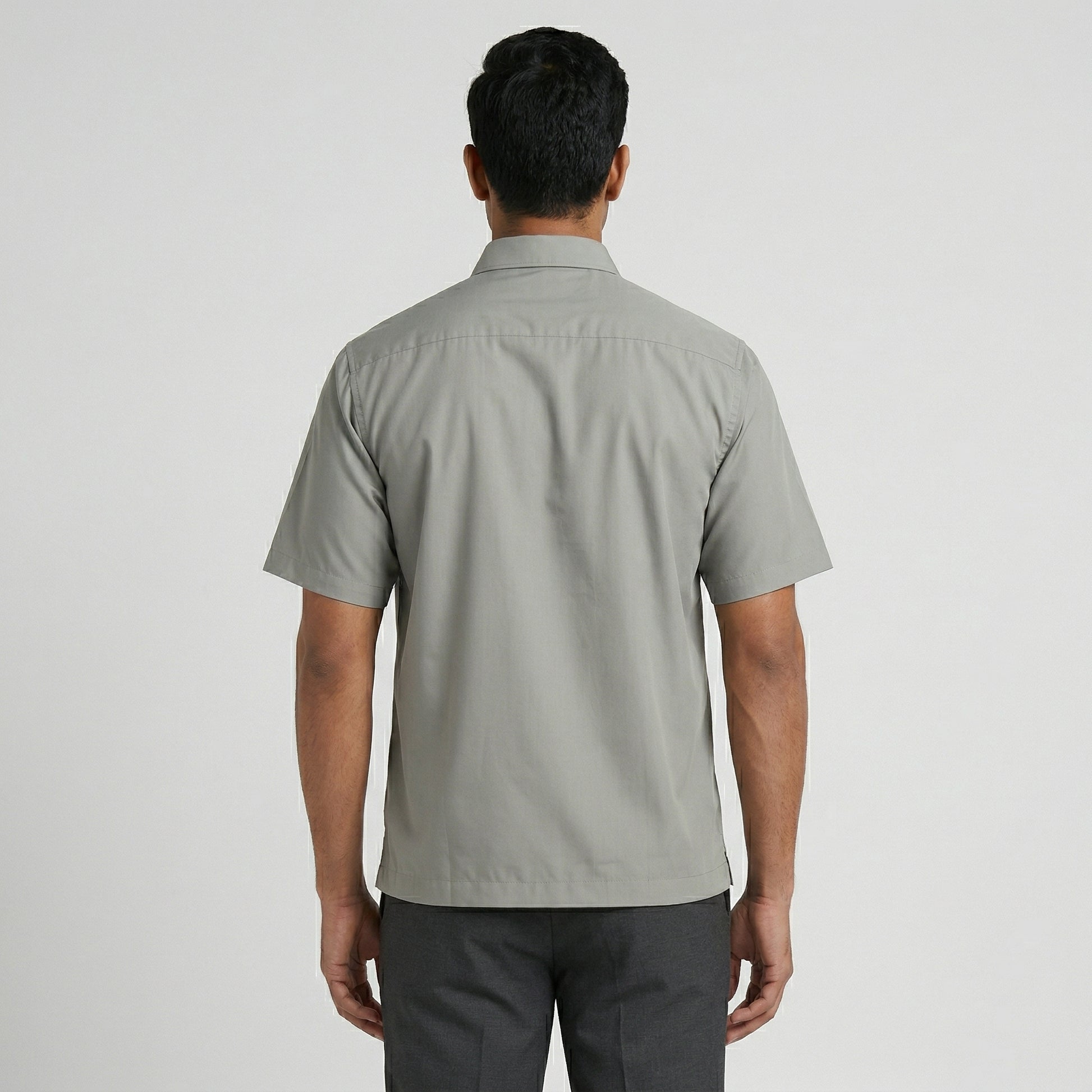 Half Sleeve Solid Cuban Shirt