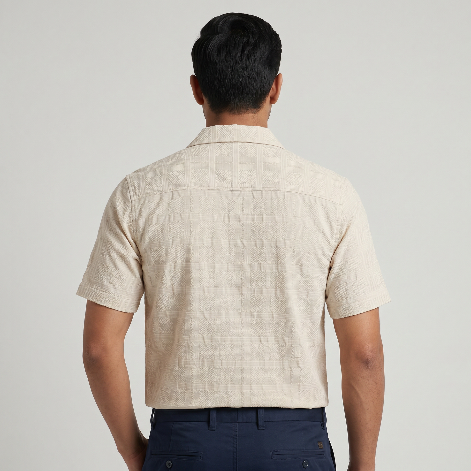 Mens Solid Cuban Shirt