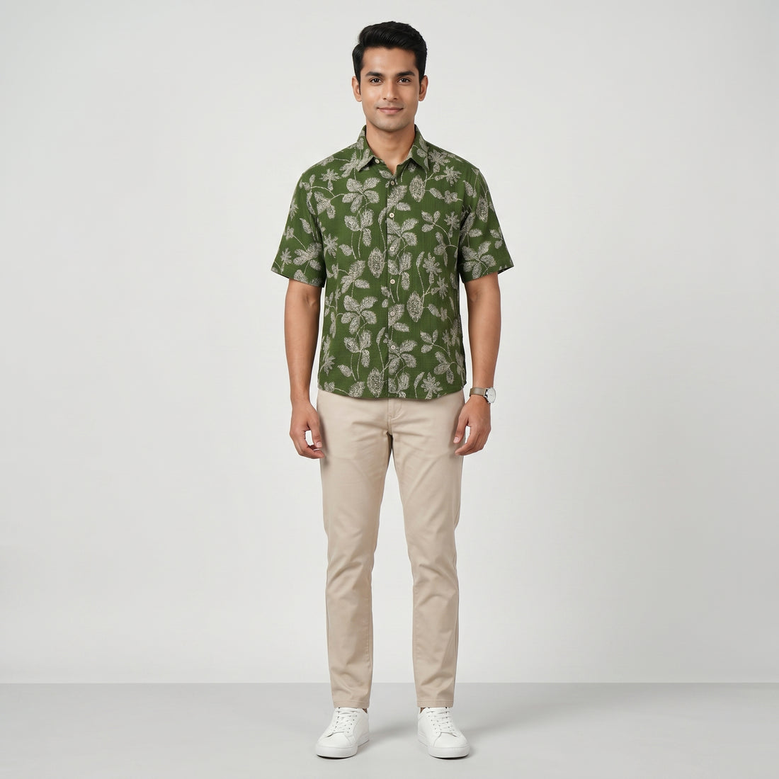 Cotton Printed Cuban Shirt