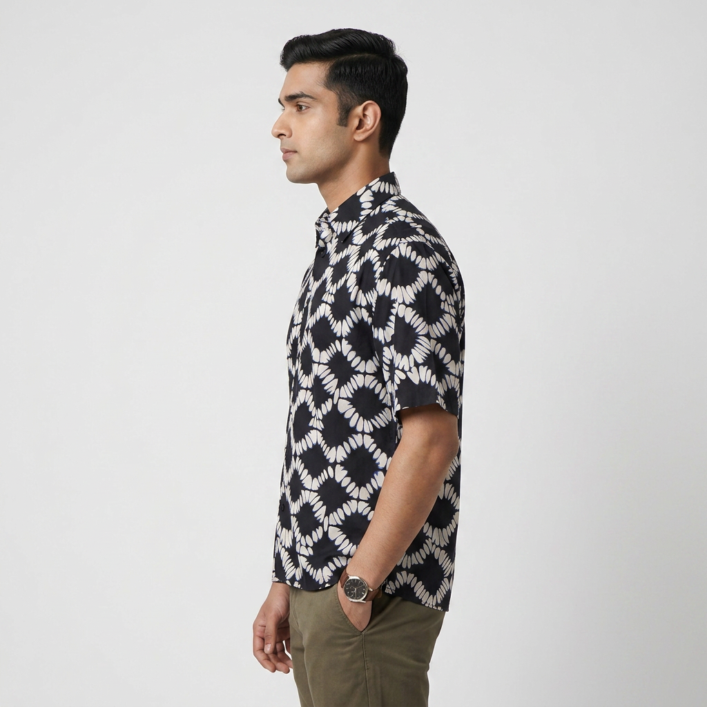 Cotton Printed Cuban Shirt