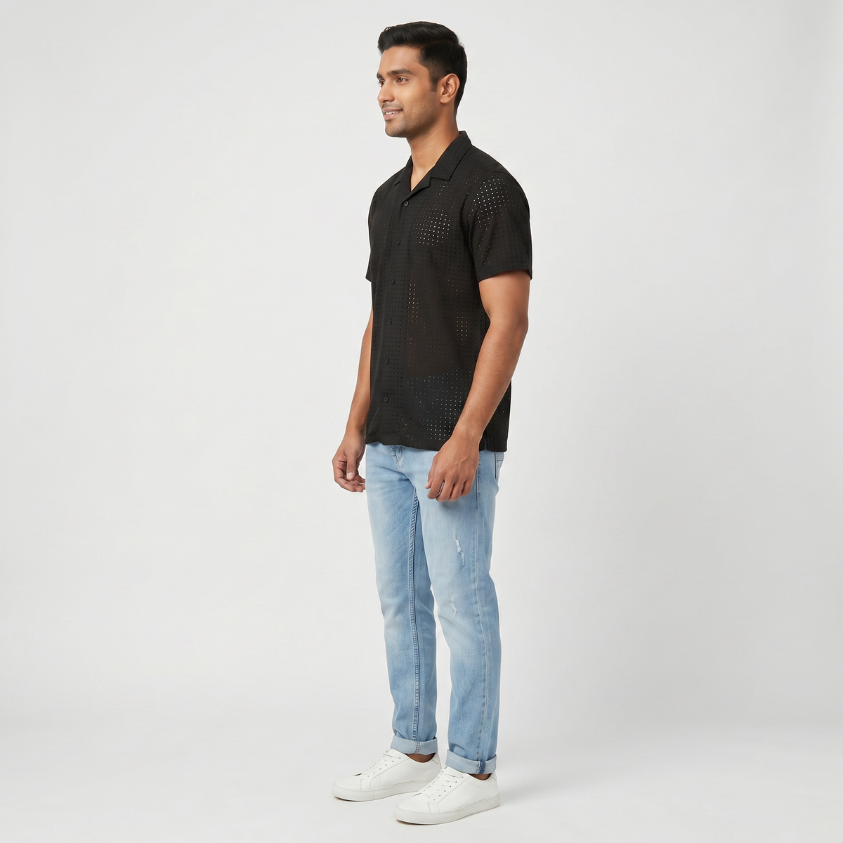 Structured Camp Collar Bae Shirt