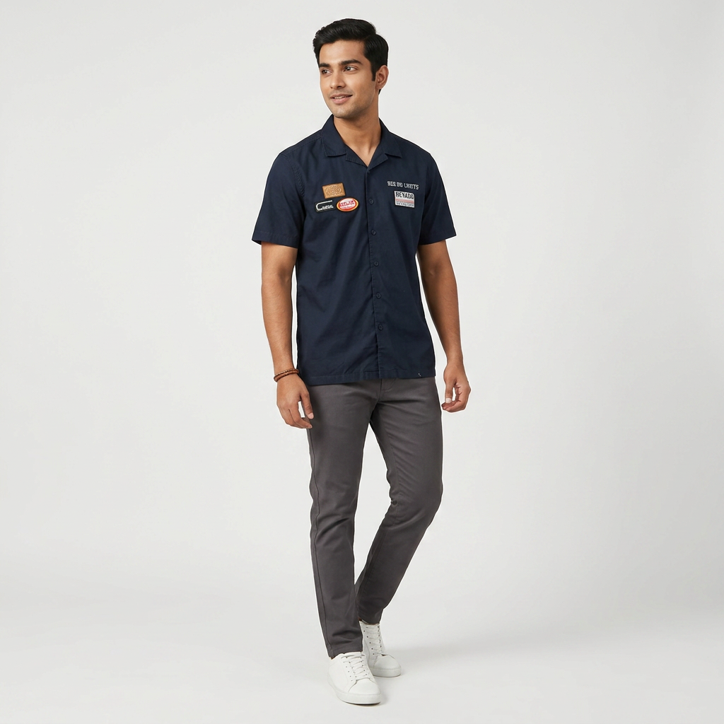Cotton Printed Cuban Shirt