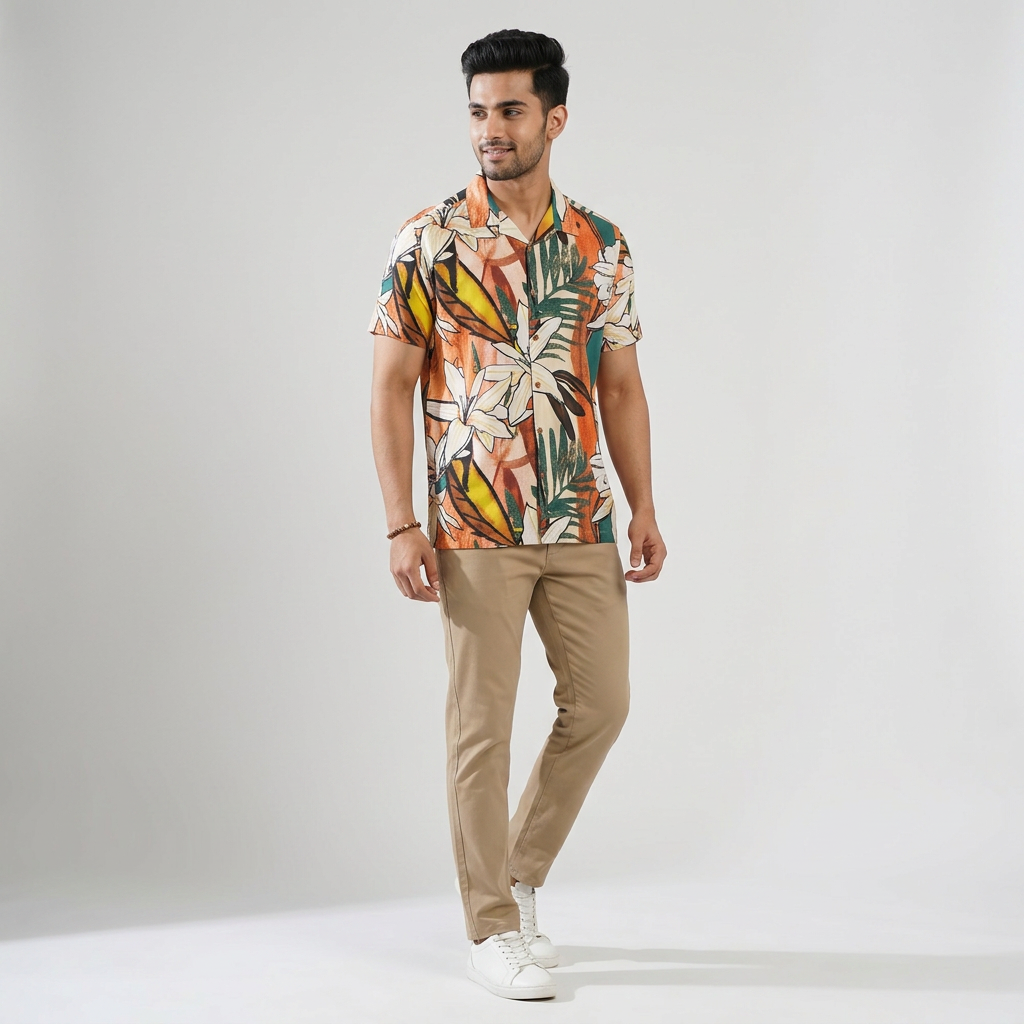 Printed Cuban Shirt