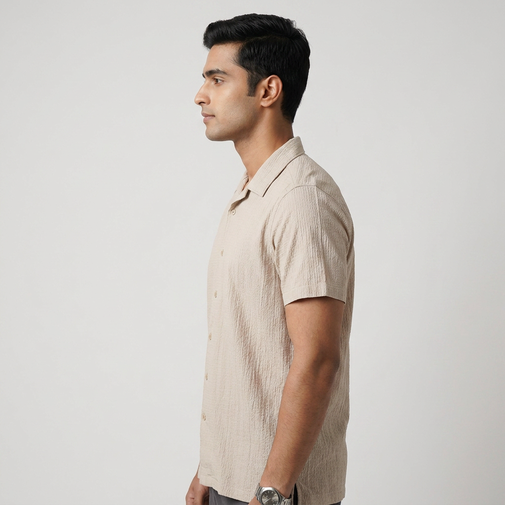Cotton Solid Cuban Shirt