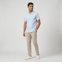 Mens Solid Cuban Shirt