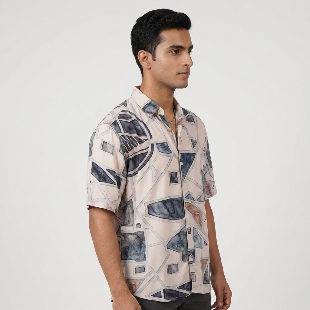 Cotton Printed Cuban Shirt