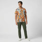Mens Solid Cuban Shirt