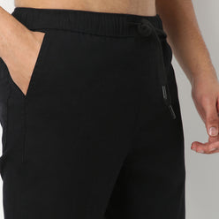 Regular Fit Solid Ankle Length Mid Rise Pants