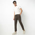 Regular Fit Solid Ankle Length Mid Rise Pants