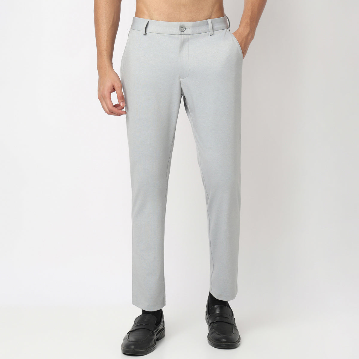 Crop Flex Pants - Ultra-Stretch Travel Friendly Crop Length With Secure Zip Pocket