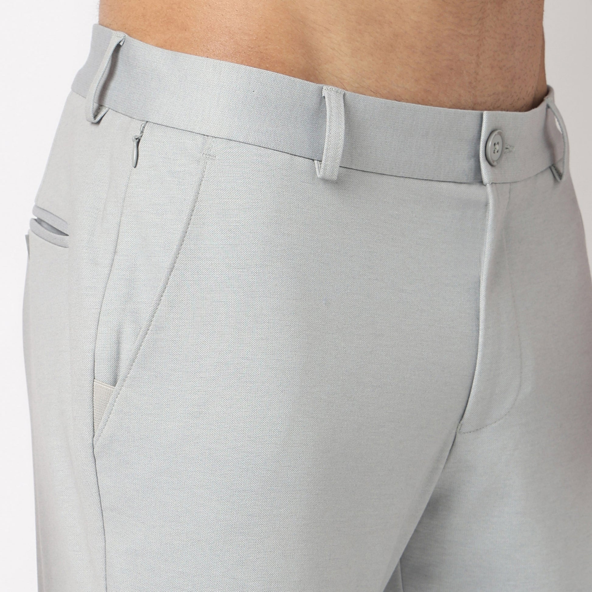 Crop Flex Pants - Ultra-Stretch Travel Friendly Crop Length With Secure Zip Pocket
