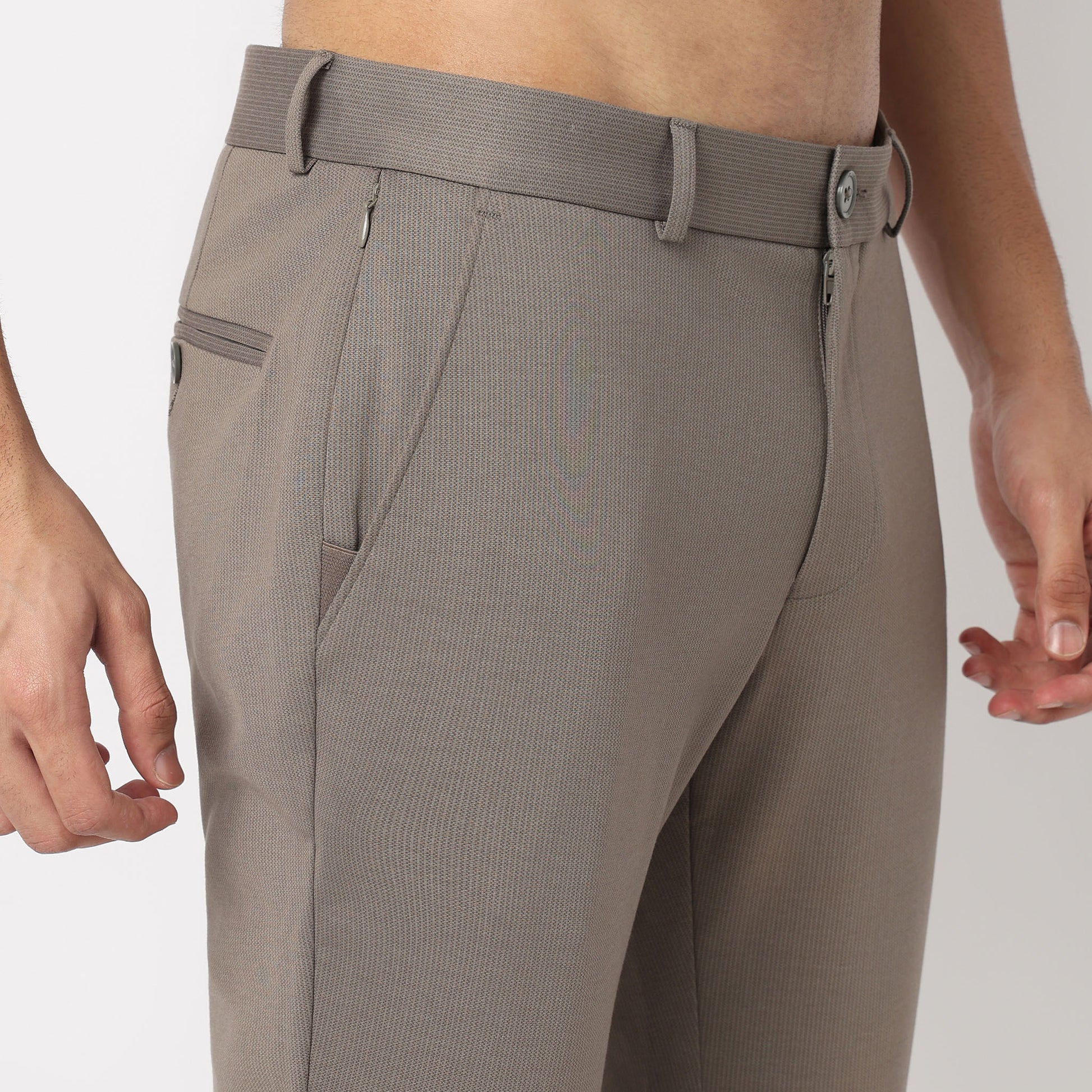 Crop Flex Pants - Ultra-Stretch Travel Friendly Crop Length With Secure Zip Pocket