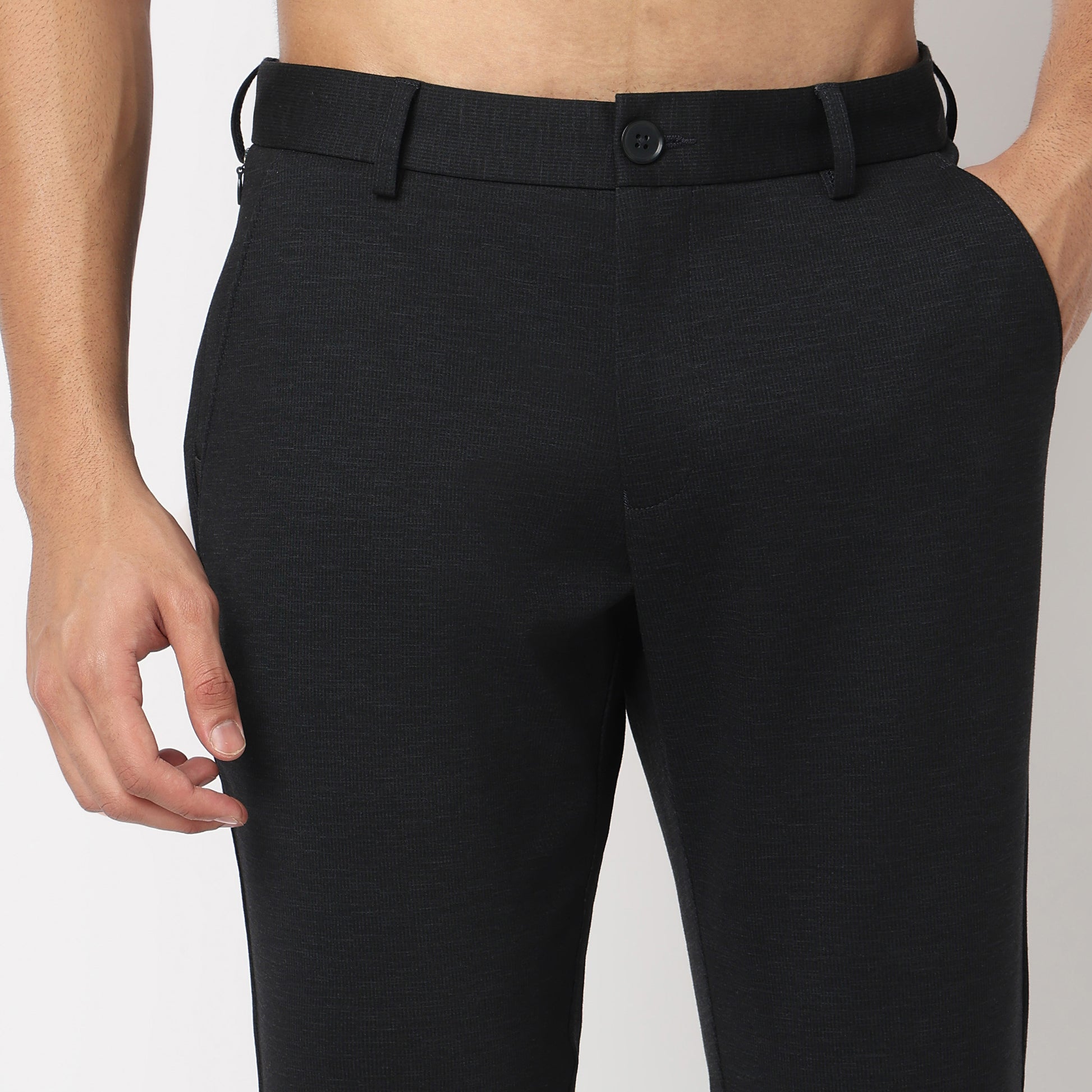 Crop Flex Pants - Ultra-Stretch Travel Friendly Crop Length With Secure Zip Pocket