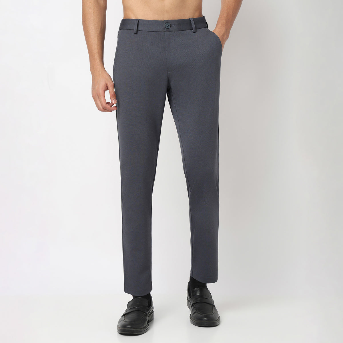 Crop Flex Pants - Ultra-Stretch Travel Friendly Crop Length With Secure Zip Pocket