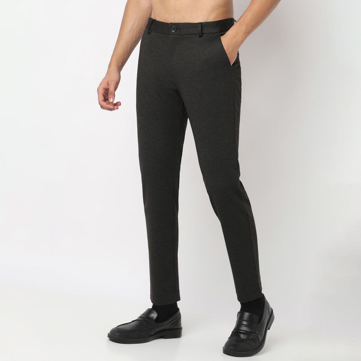 Crop Flex Pants - Ultra-Stretch Travel Friendly Crop Length With Secure Zip Pocket